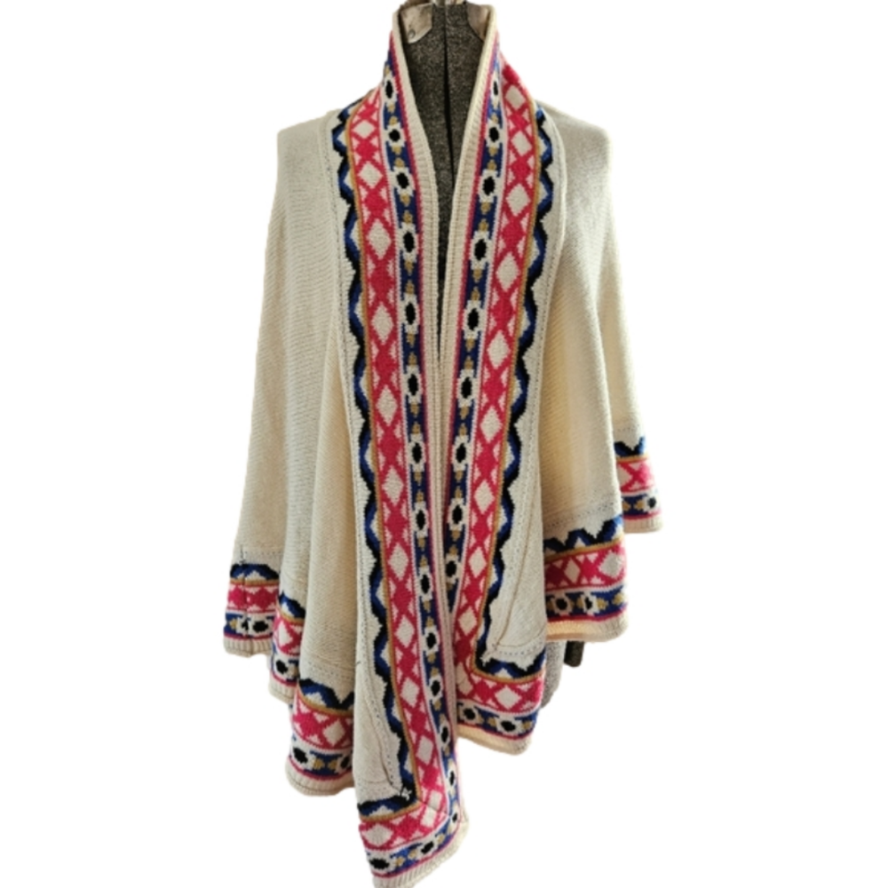 Meghan LA Wrap Shawl Cardigan-Size Large